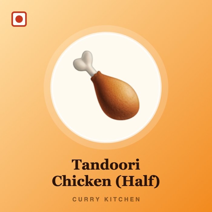 Tandoori Chicken (Half)